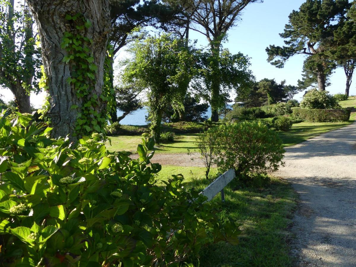 Les Hortensias grande tente familiale deux chambres et séjour vue mer sur camping nature Plestin-les-Grèves Esterno foto